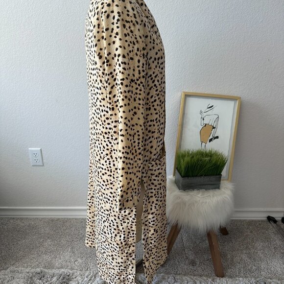 Cupcakes And Cashmere Arianne Cheetah Duster Cardigan - Picture 5 of 7